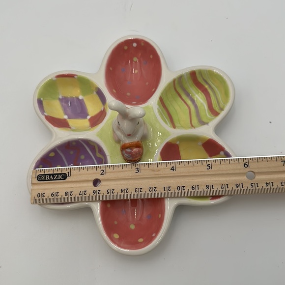 Ceramic Deviled Egg Platter Tray Holder Dennis East Easter - Picture 13 of 15